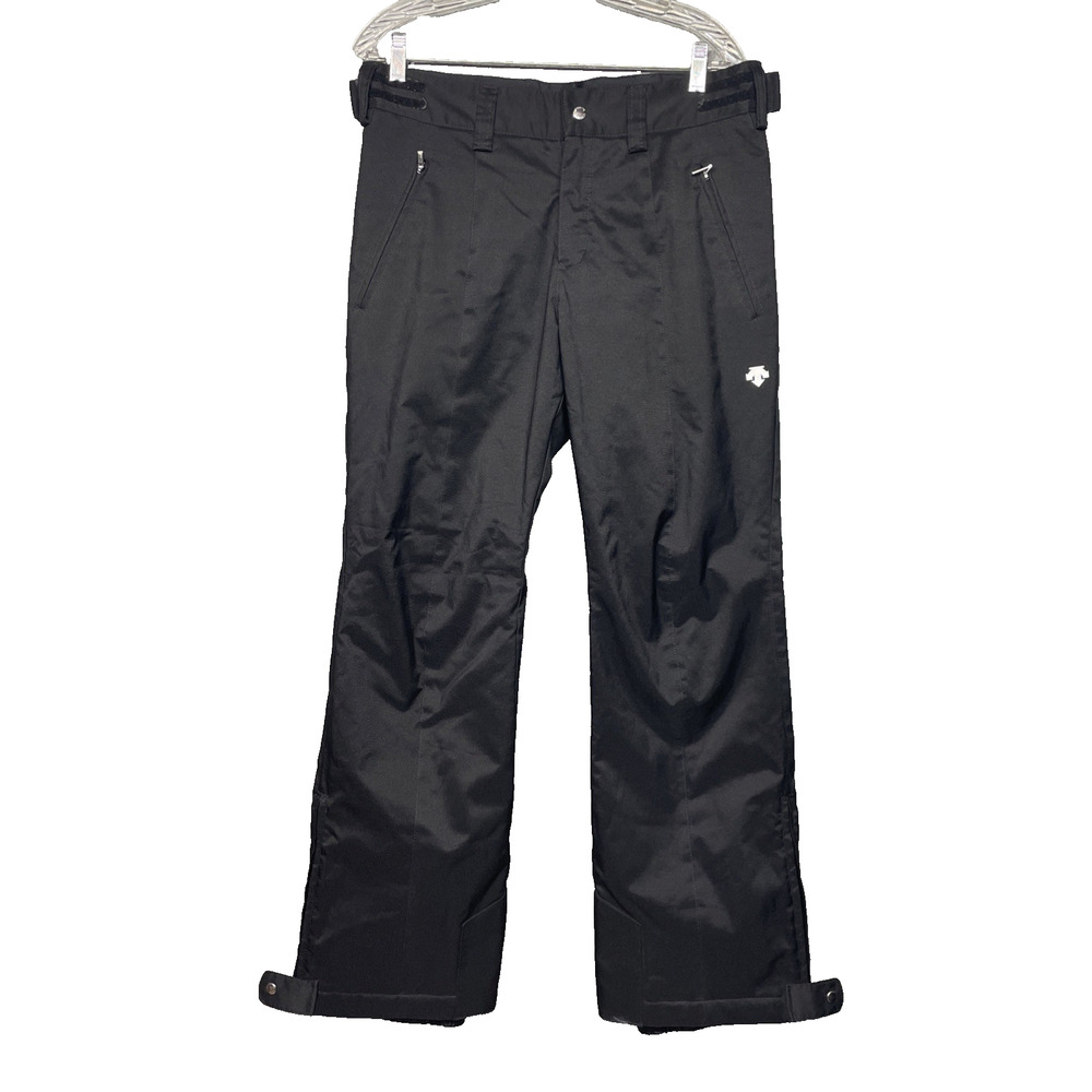 Descente Womens 10 Snow Ski Pants Black Adjustable Waist Outerwear Performance